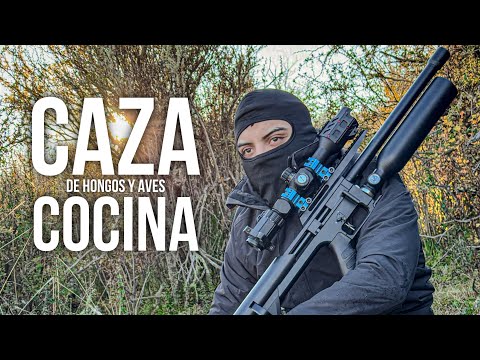 Caza con M60B Recolección de Hongos y Cocina Rústica en el Campo!