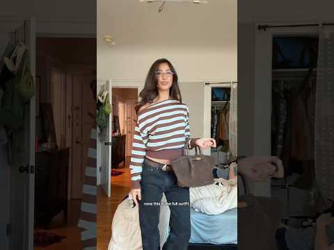 basically wearing vs styling 🧸🤎 #gdwm #getdressedwithme #falloutfits #falloutfitinspo #ootd