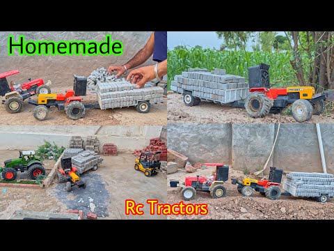 Diy Rc hmt 5911 tractor with Trolley and Swaraj 4wd @MrPendujatt22