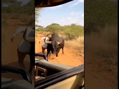 The man injured by the bull: #animals #viral