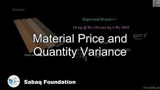Material Price and Quantity Variance