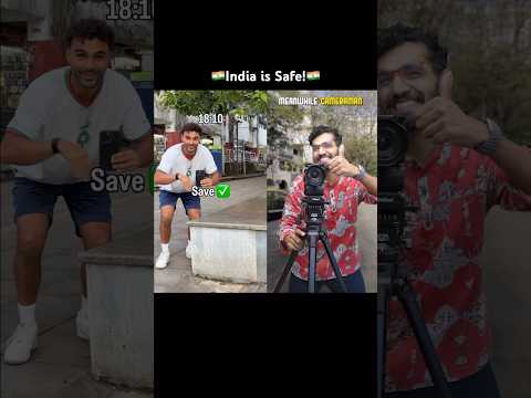 India is safe thanks to Camera Man! 📹🫡 ft. @YounesZarou  #shorts #india