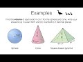 Volume of Solids and Formulas