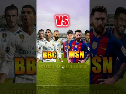 BBC (Benzema, Bale, Ronaldo) VS MSN ( Messi, Neymar, Suarez) shorts #shorts #neymar #messi #ronaldo