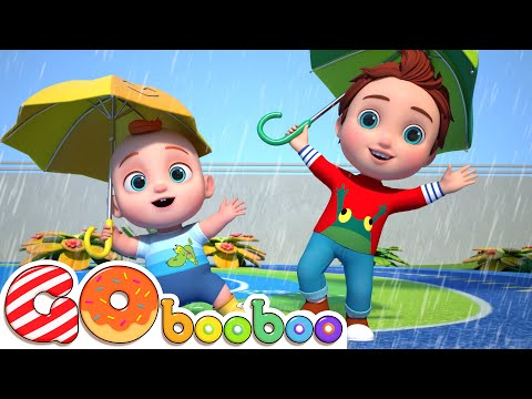 Chuva, Chuva, Vá Embora | Desenho Infantil | GoBooBoo em Português - Músicas Infantis