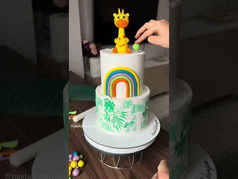Çocuk pastalarında ufak hatalar #pastacılık #cakeforkids #cakedecorating #safaricake #buttercream
