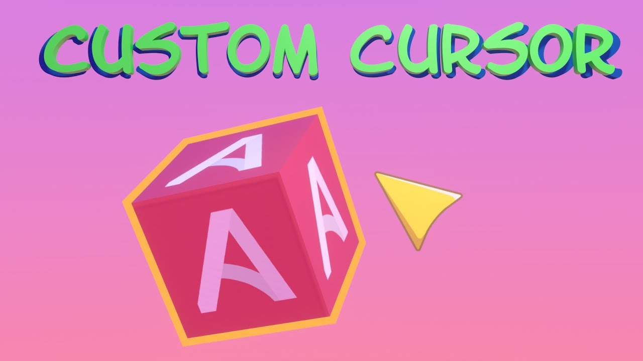 How to make a custom cursor in Armory 3D