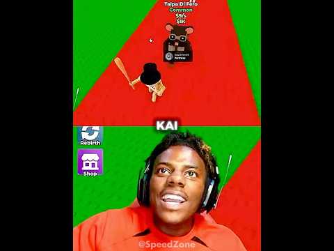 Speed’s First Time Playing Roblox Steal a Brainrot!😂 #ishowspeed