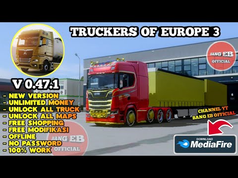 UPDATE! Truckers Of Europe 3 Mod Apk V0.47.1 Terbaru 2024 | Unlimited Money & Unlocked All Truck