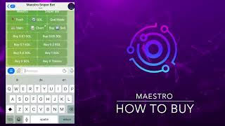 How to buy with Maestro Sniper Bot for Solana | Tutorial by Solanatradingbots.com