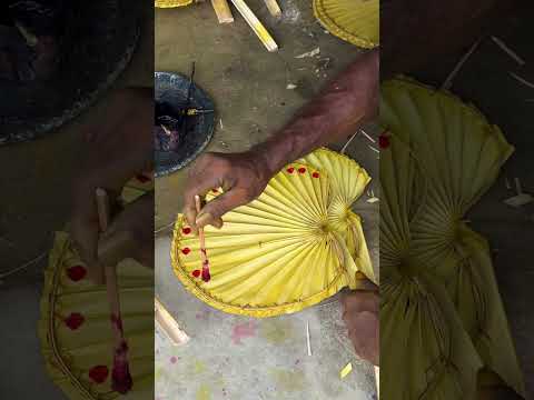 Palm Handmade Fan Making Complete Process in Indian Village
