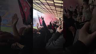 aberdeen fans at rugby park #aberdeenfc