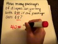 Solving Equations and Budgeting for Diapers