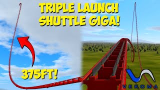 Vekoma Triple Launch Shuttle Giga Coaster