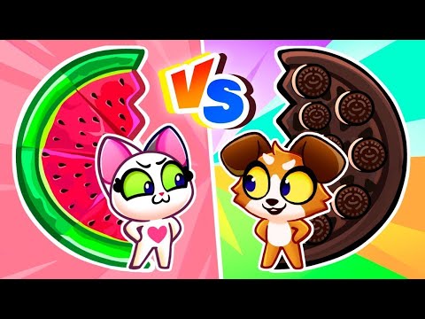 LIVE โ๏ธ | Black VS Pink | Kids Cooking Challenges | Purr-Purr Stories
