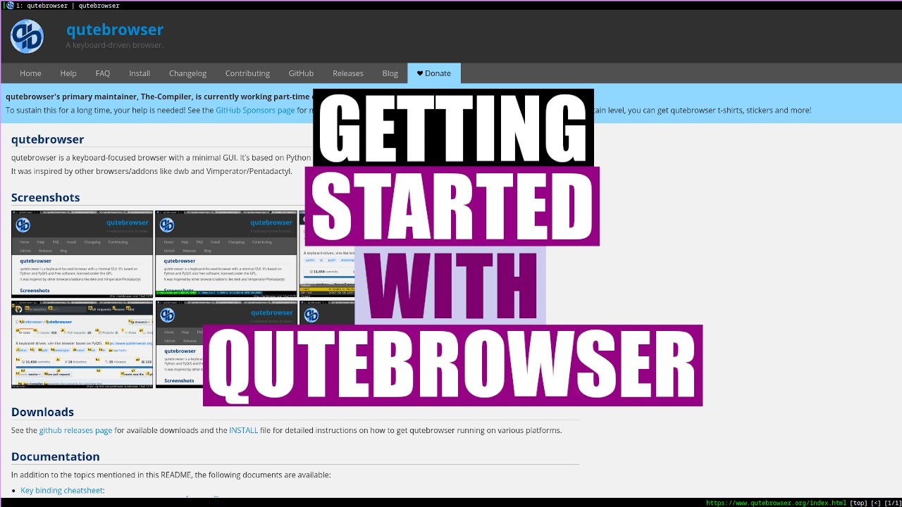 Getting Started With Qutebrowser DistroTube