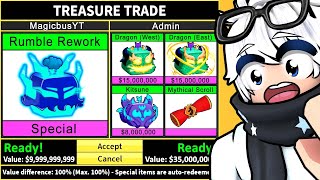 Trading RUMBLE REWORK For 24 Hours In Blox Fruits