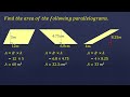Area of Trapezoids and Parallelograms