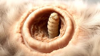 Immense Cuterebra Extracted From Poor Cat's Neck (Part 168)