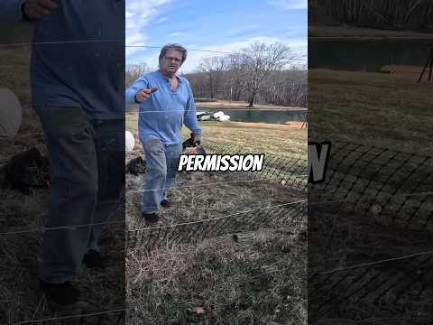 I asked to FISH his PRIVATE pond… (shocking) #shorts
