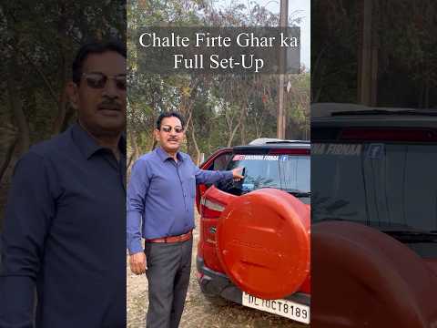 Chalte firte ghar ka full set up #carsetup #campervan #camping #enjoylife #ecosport #shorts #viral
