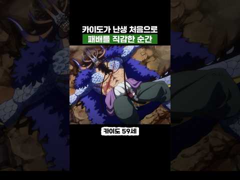 원피스) 카이도가 난생 처음으로 자신의 패배를 직감한 순간