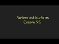 Exploring Factors and Multiples