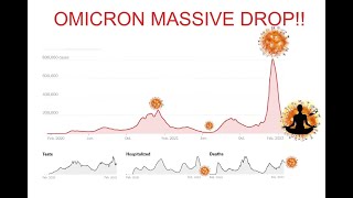 OMICRON MASSIVE DROP... BUT VIRUS EMBEDDED IN TISSUES FOR MONTHS! 2-20-22