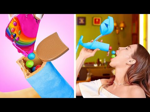 Food life hacks and tricks! How to sneak candies everywhere