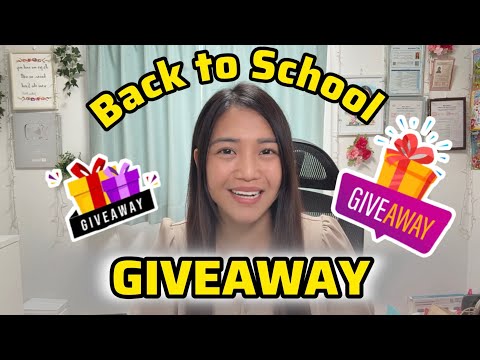 BACK TO SCHOOL GIVEAWAY!!! Sali na kayo!!