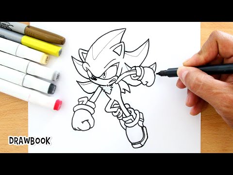 Drawing and Painting of SUPER SHADOW Inspired by Sonic 3 Movie