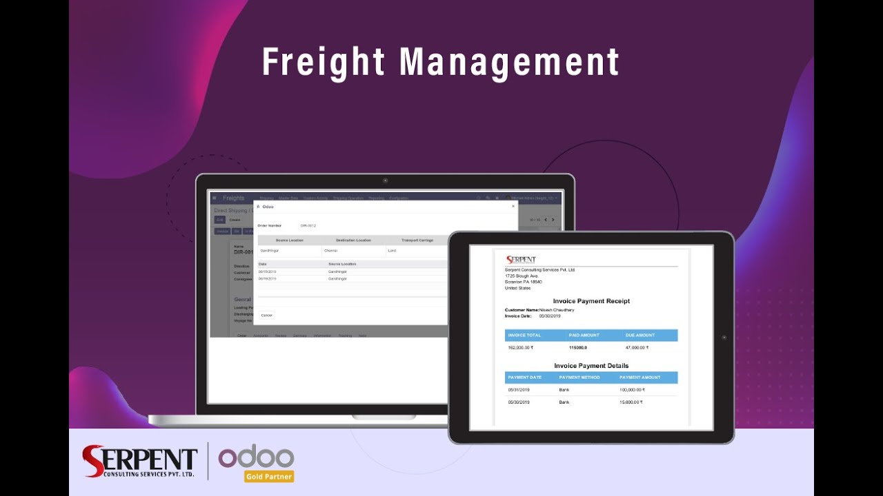 Freight Management System by SerpentCS - SerpentCS Odoo Gold Partner | 4/15/2021

Logistics & Freight businesses are wider than the world & bigger than we think. Using all types of transportation options to get your ...