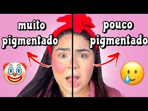 DE UM LADO MUITO PIGMENTADO E O OUTRO LADO POUCO PIGMENTADO 😱 Qual vocês gostaram mais?💖