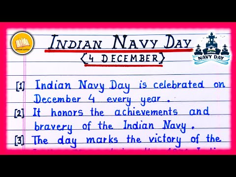 Essay on Indian Navy Day/ 10 Line Essay on Navy Day/ Navy Day Essay/ Essay on Navy Day