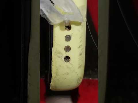 Cleaning iPhone speaker with hot Glue #asmr #satisfying #cleaning #waitforit