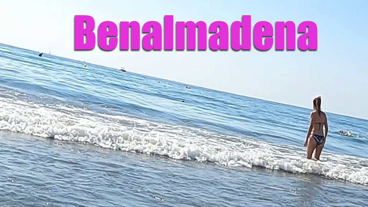 Benalmadena 🏖️ Beachwalk October ☀️Costa Del Sol Spain 4k