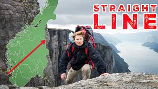 I attempted to cross Norway in a straight line!