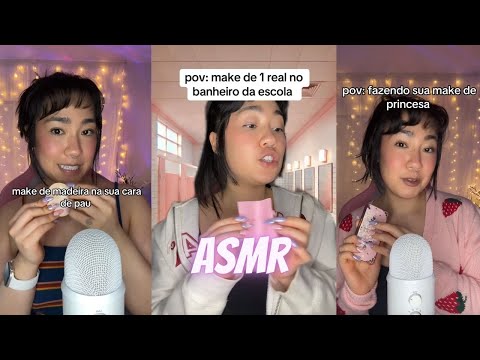 Compilado de 1 HORA de ASMR de MAQUIAGEM do Tiktok (Yazzie ASMR)