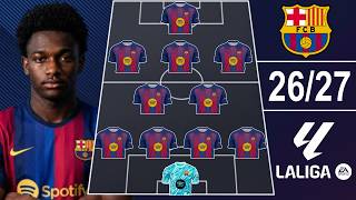 ✅ BARCELONA'S POTENTIAL LINE-UP WITH JESSE BISIWU 🔥 SEASON 2026/2027