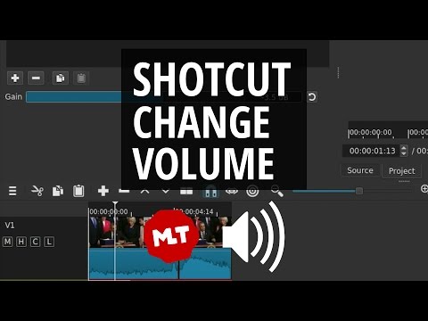 shotcut edit audio