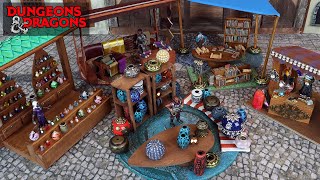 Exotic Bazaar Stalls - DIY Miniature Terrain for Dungeons & Dragons!