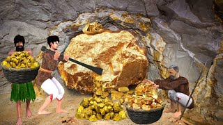 Adivasi Ki Secret Golden Cave Treasure Hunting Gold Thief Hindi Kahaniya Moral Stories Comedy Video