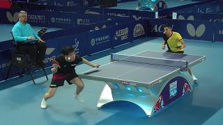 "I don't see nothing! This is cheating!!" (table tennis service controversy)