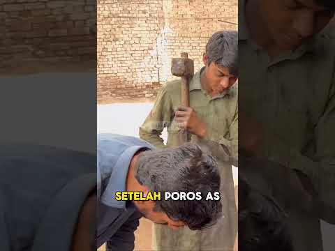 Keahlian Mekanik Pakistan Memperbaiki Poros Roda Belakang Truk Tronton Tanpa Alat Berat part 1