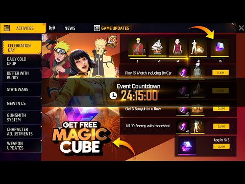 নতুন ইভেন্ট চলে এসেছে সবাই ফ্রি পাবে 💥🥳 Naruto Event Free Fire | Free Fire New Event | FF New Event