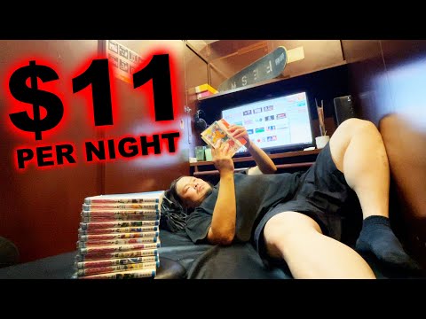 Day in the Life of a Homeless in a $11/Night Japanese Internet Cafe