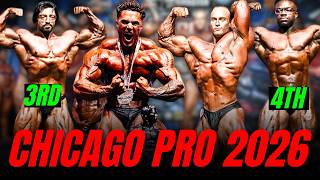 2026 CHICAGO PRO CLASSIC PHYSIQUE TOP 6 RESULTS | MATTHEW GREGGO WINS❗