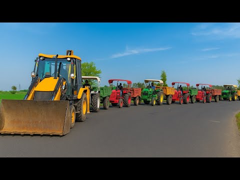 New JCB 3dx Eco Xpert Loading Mud Tractor's | Mahindra Tractor, NewHolland Tractor Trolley vs Track 