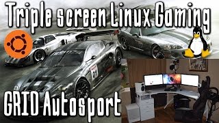 Triple Screen Linux Gaming : GRID Autosport