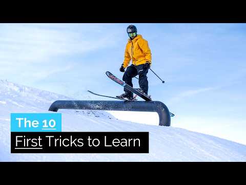 First 10 Trick to Learn on Skis | Boxes & Rails